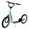 Aosom Scooter Guidon Reglable Enfants Jouet Pour 5+ Avec Freins Doubles Avant Et Arriere Roues Gonflables Bleu