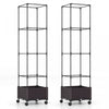 Costway 2 Pcs 67\" Planter Souleve Lit De Jardin Avec Planter Box & Trellis Hauteur Reglable
