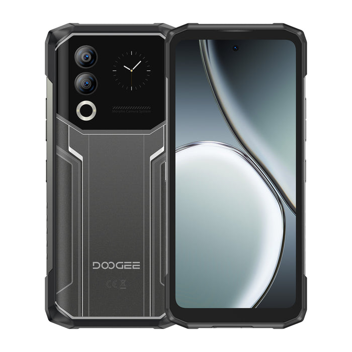 Doogee Blade20 Ultra 5g Telephone Robuste Avec Camera 50mp - Batterie De 10 300 Mah, 512 Go, Ecran Arriere Ips De 1,54” En Argent