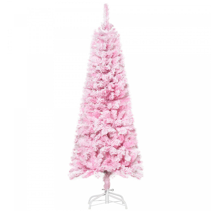 Homcom Arbre De Noel Artificiel Floque De Neige De 5 Pieds