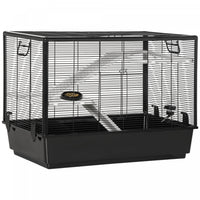 Pawhut Cage Petit Animal Habitat Interieur Cage Pour Cochons D'inde Hamsters Chinchillas, Avec Acces