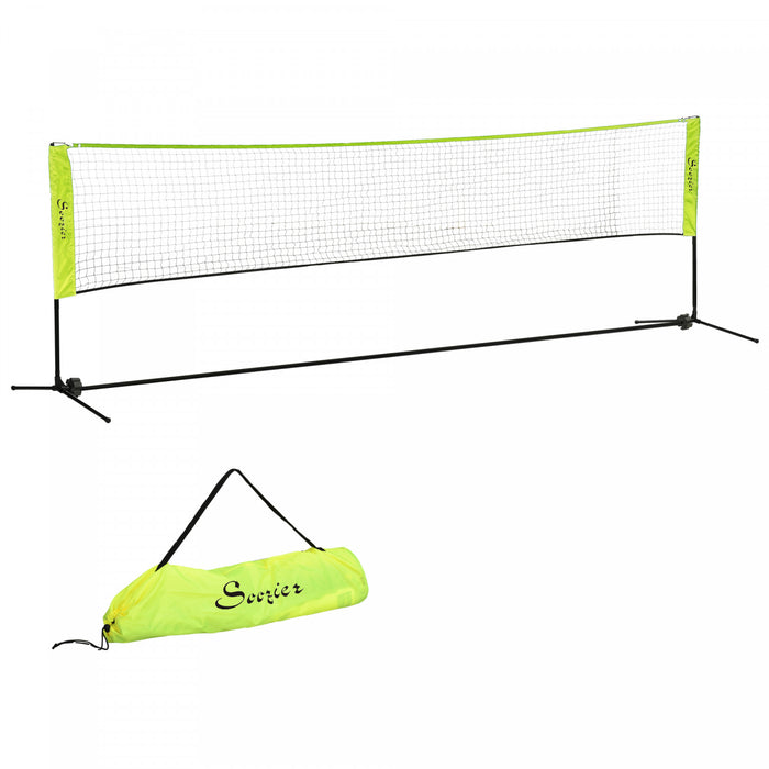 Soozier Filet de Badminton 14pi, pour Volleyball, Tennis, Pickleball, jaune
