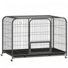Cage Robuste pour Chien avec Roues et Plateau