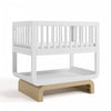 Storkcraft Santorini Berceau convertible 3-en-1 de luxe - Blanc avec bois clair