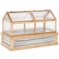 Outsunny Cadre Froid En Polycarbonate, Serre De Jardin Surelevee