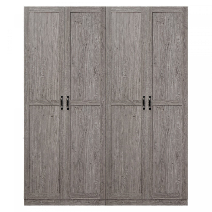 Armoire moderne Hopkins 2 pieces en gris