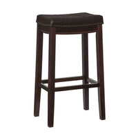 Tabouret bar Claridge en similicuir et sans dossier - brun