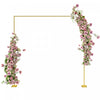 Outsunny Arche De Mariage , Support De Toile De Fond En Metal, Dore