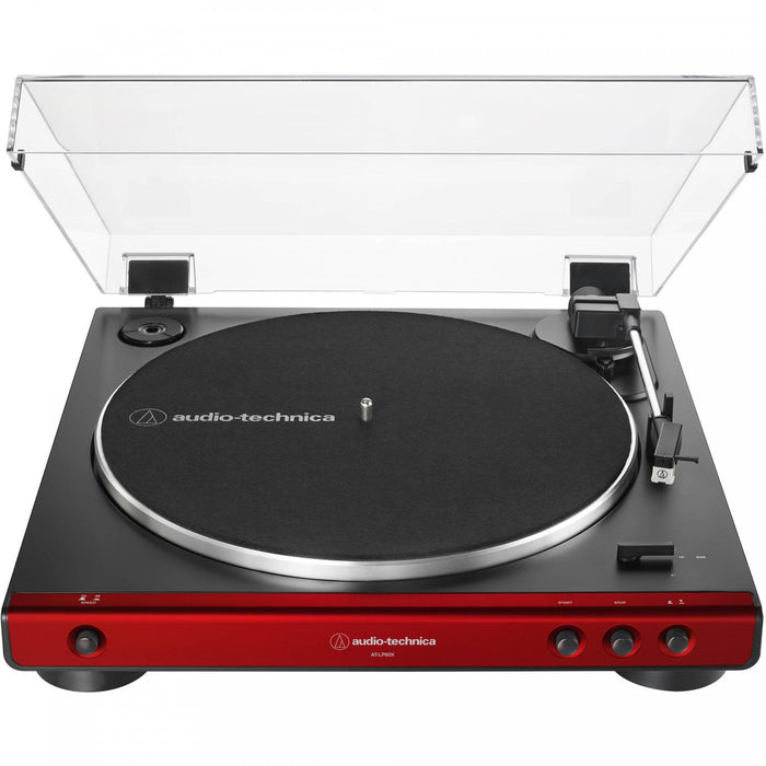 Tourne-disque stéréo Audio-Technica Consumer AT-LP60X rouge