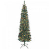 HOMCOM Sapin de Noel Artificiel fin 7pi Pre-Illumine