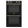 Four double mural electrique Vomero 30 pouces en noir, four a convection de 5 pi³ - FBOEL1324-30BLK