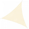 Outsunny Triangle 10'x10'x10' Voile D'ombrage Pour Terrasse, Blanc Creme