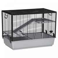 Pawhut Cage Petit Animal Habitat Interieur Cage Pour Cochons D'inde Hamsters Chinchillas, Avec Acces