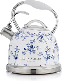 Bouilloire sur la cuisinière Laura Ashley en acier inoxydable, rosier de Chine - VQ-SBNK057-LACR-CA