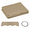 Outsunny Toile De Remplacement Pour Auvent Retractable De 13' X 8', Beige