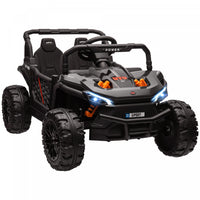 Qaba Voiture Electrique Pour Enfants, Alimentee Par Batterie 12 V, Camion Jouet Avec Telecommande, S
