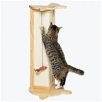 Pawhut Tapis A Gratter Pour Chat Tapis A Gratter En Sisal Naturel Gain De Place Jouet Suspendu Haute