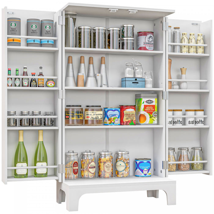 HOMCOM Armoire de rangement de cuisine avec etageres, 8 etageres a epices