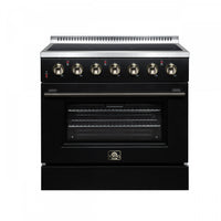  Cuisiniere electrique Galiano de 36 po, 5 foyers radiants, 5,36 pi³, noir – FFSEL6083-36BLK