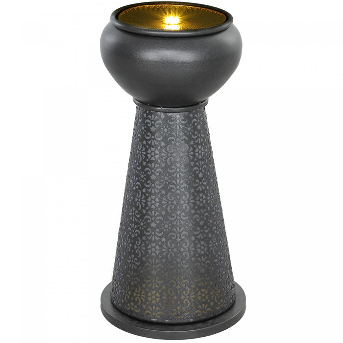 Outsunny Fontaine D'eau Exterieure, Fontaine Cascade Avec Led, Multicolore