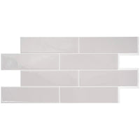 Dosseret Smart Tiles peler et coller 23 x 11, 2 feuilles - Oslo Grey