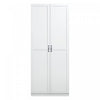 Armoire de rangement Cornelia Modern 30\" en blanc (7 etageres)