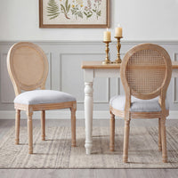  Ethan lot de 2 chaises de salle a manger en bois massif (hevea) avec assise rembourree, gris