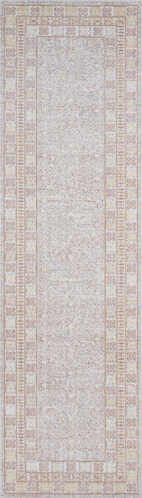 Tapis Traditionnel Valeria 2'7\" x 8'0\" en Gris