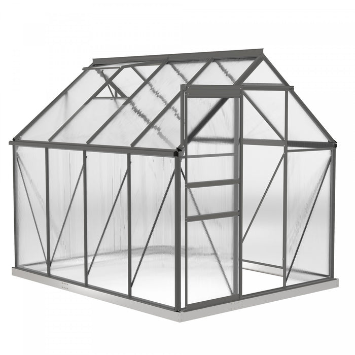 Outsunny Serre Exterieure En Polycarbonate 6' X 8' X 6.5'