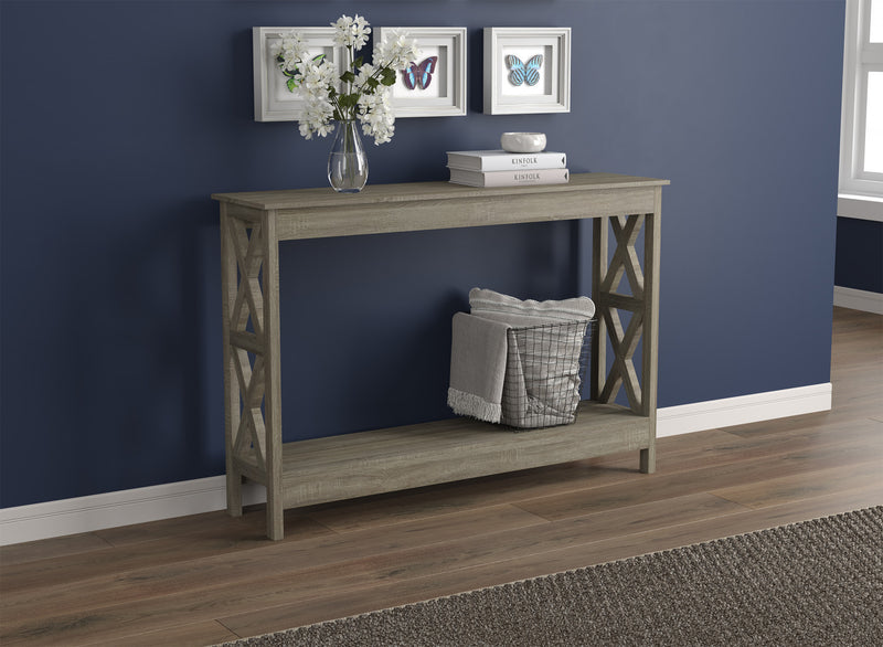 Console de 47 po avec 1 tablette - taupe foncé