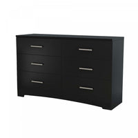  Gramercy Commode 6 tiroirs Noir solide, de Meubles South Shore