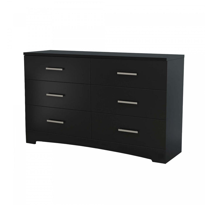 Gramercy Commode 6 tiroirs Noir solide, de Meubles South Shore