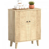 HOMCOM Armoire de rangement, buffet avec portes a fermeture douce
