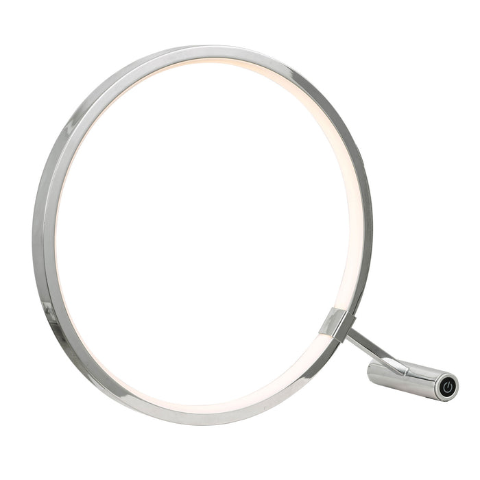 Lampe de bureau de Dainolite avec fini chromé poli et ampoule à DEL de 15 W