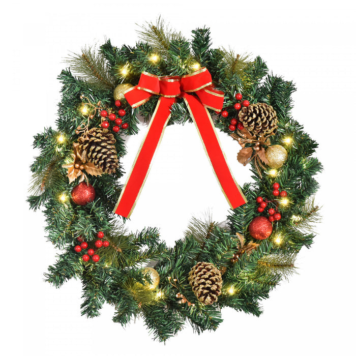 Homcom Guirlandes Floral De Noel
