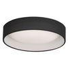 Plafonnier affleuré Cfled de Dainolite de 15 po avec abat-jour noir