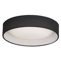 Plafonnier affleuré Cfled de Dainolite de 15 po avec abat-jour noir