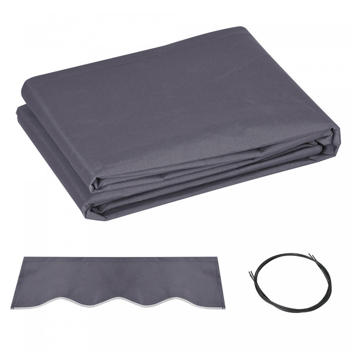 Outsunny Remplacement Dehousse D'auvent Exterieur En Tissu 11'x8'