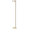 Lampe à pied Fia de Dainolite avec fini laiton vieilli et 1 ampoule à DEL