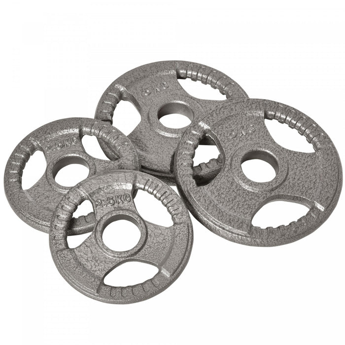 Soozier Lot de 4 plaques de poids pour barre d'haltere avec trou de 2\"/5cm