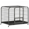 Cage pour Chien 109 cm, Grande Cage avec Roues