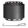 Outsunny Foyer Sans Fumee, Foyer A Bois Portable De 19 Po, Noir