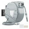 Outsunny Devidoir Retractable 1/2\" x 30 m Fixation Murale, Gris