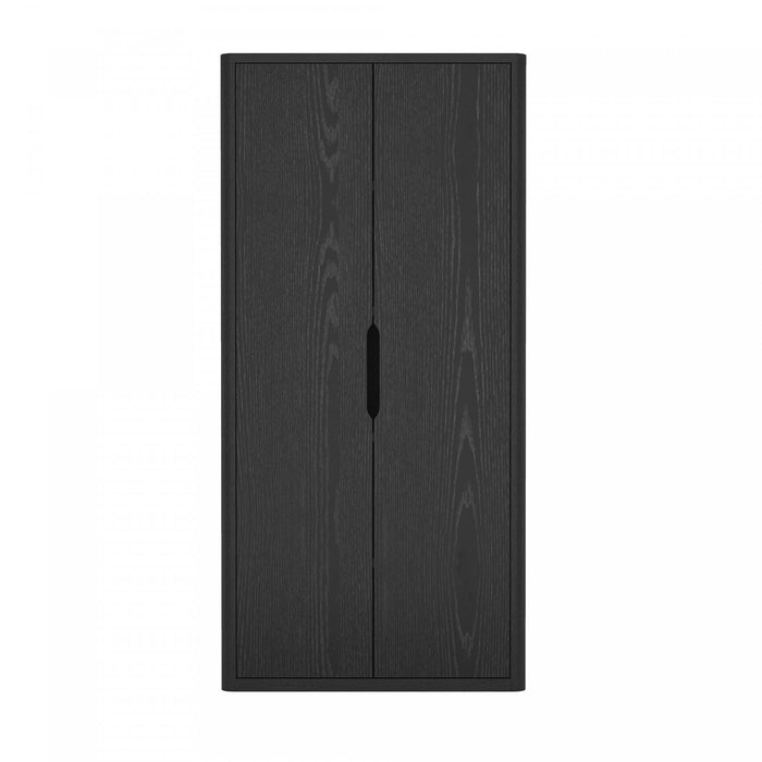 Armoire bibliotheque moderne Rivington 38\" en noir