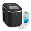 HOMCOM Machine a glacons avec panier 26 lb/24 hr, 2 tailles de glace, noir