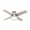 Ventilateur de plafond Dempsey à profil bas avec luminaire - Gris