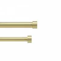 Tringle à rideaux extensible double Cappa de Umbra laiton de 1 po - 120 po à 180 po
