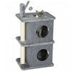 Cat Tree With 2 Condos, 31.5\" Multi-level Cat Tower, Grey