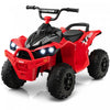 Costway 12v Batterie Alimentee Enfants Rouler Sur Atv Electrique 4 Roues Quad Car Avec Mp3 & Lumiere