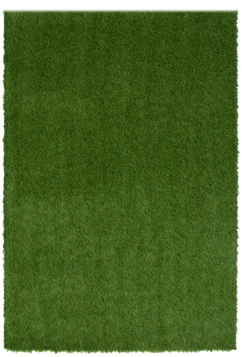 Tapis en Gazon Synthetique Contemporain 4'0\" x 6'0\" en Vert